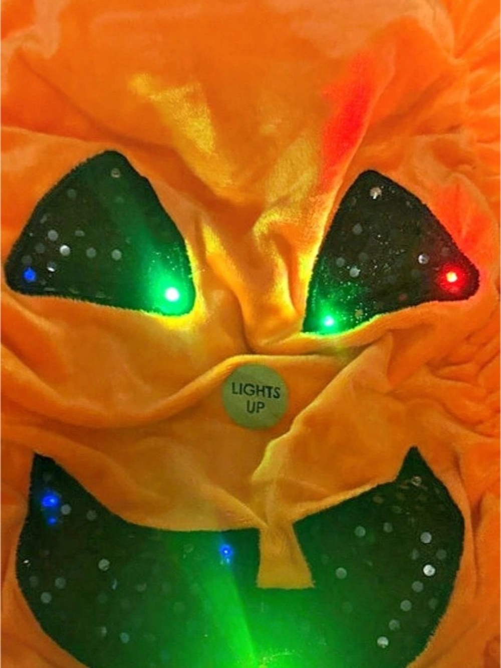 Thrills & Chills Light-Up Pumpkin Costume Dog Costume XL NWT